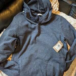 Frye and Company.          Men's Gray Hooded Sweater